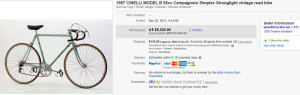 3. Top Bicycle Sold for $5,300. on eBay