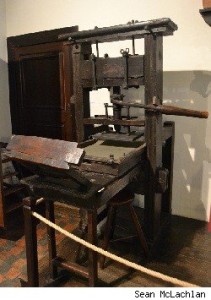 Oldest Known Printing Press