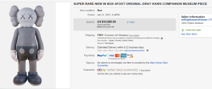 1. Top Action Figure Sold for $10,000. on eBay