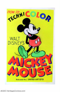 1935 Mickey Mouse Stock Poster $34,500.