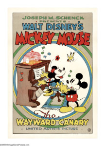 1932 The Wayward Canary Poster $32,200.