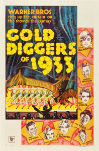 1933 Gold Diggers of 1933 Poster $31,070.