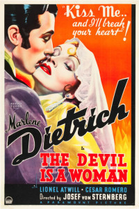 1935 The Devil is a Woman Poster $26,290.