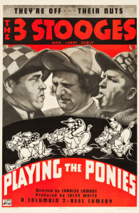 1937 The Three Stooges in Playing the Ponies Poster $26,290.