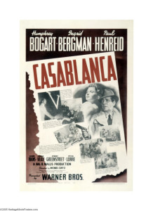 1942 Casablanca Poster $25,300.