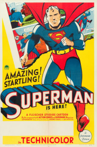 1941 Superman Cartoon Stock Poster $23,900.