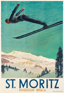 1924 Engadin -- St. Moritz, Switzerland Travel Poster $21,510.