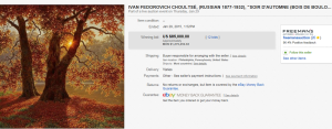 4.3 Ivan Fedorovich Choultsé, Soir D'automne Painting