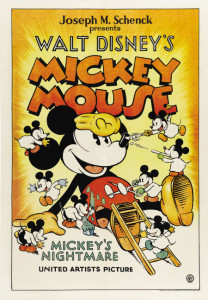1932 Mickey's Nightmare Poster $54,625.