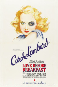 1936 Love Before Breakfast Poster $47,800.