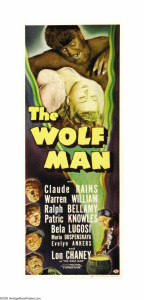1941 The Wolf Man Poster $46,000.