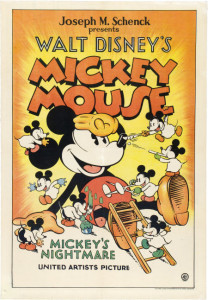 1932 Mickey's Nightmare Poster $44,812.50
