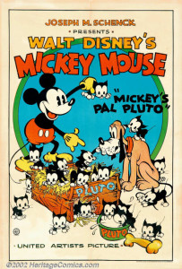 1933 Mickey's Pal Pluto Poster $43,125.