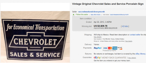 For Economical Transportation Chevrolet Sales & Service Sign