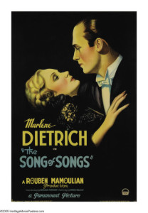 1933 Song of Songs Poster $18,400.