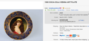 1908 Coca-Cola Vienna Art Plate