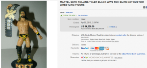 Mattel Seth Rollins, Tyler Black Wwe Roh Elite Nxt Custom Wrestling Figure