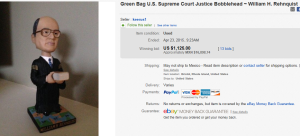 Green Bag U.S. Supreme Court Justice Bobble Head