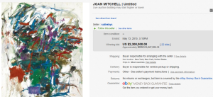 Untitled By Joan Mitchell Painting 