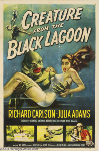 1954 Creature From the Black Lagoon Poster 16,100