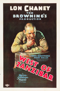 1928 West of Zanzibar Poster $16,132.50