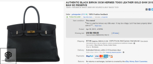 Black Birkin Hermes Togo Leather Gold Ghw 2010 Bag