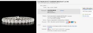 Platinum 28.07ct Diamond Bracelet