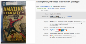 Amazing Fantasy #15 1st app Spider-Man 5.0 graded pgx      