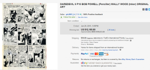 Daredevil 9 P16 Bob Powell (Penciller) Wally Wood (Inker) Original Art