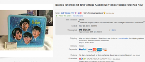 1965 The Beatles Lunch Box