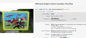 1959 Knight in Armor Lunch Box