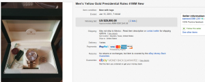 Men's Yellow Gold Presidential Rolex 41MM New