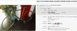 Velo Cycle Rene Herse Course Chrome Ancien