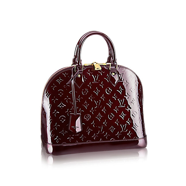 Alma MM Monogram Vernis, Louis Vuitton Hand Bags
