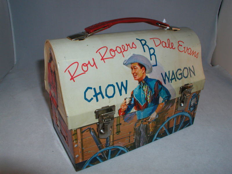 1950s Dome Top Roy Rogers Dale Metal Lunch Box Pail Tin | Greatest ...