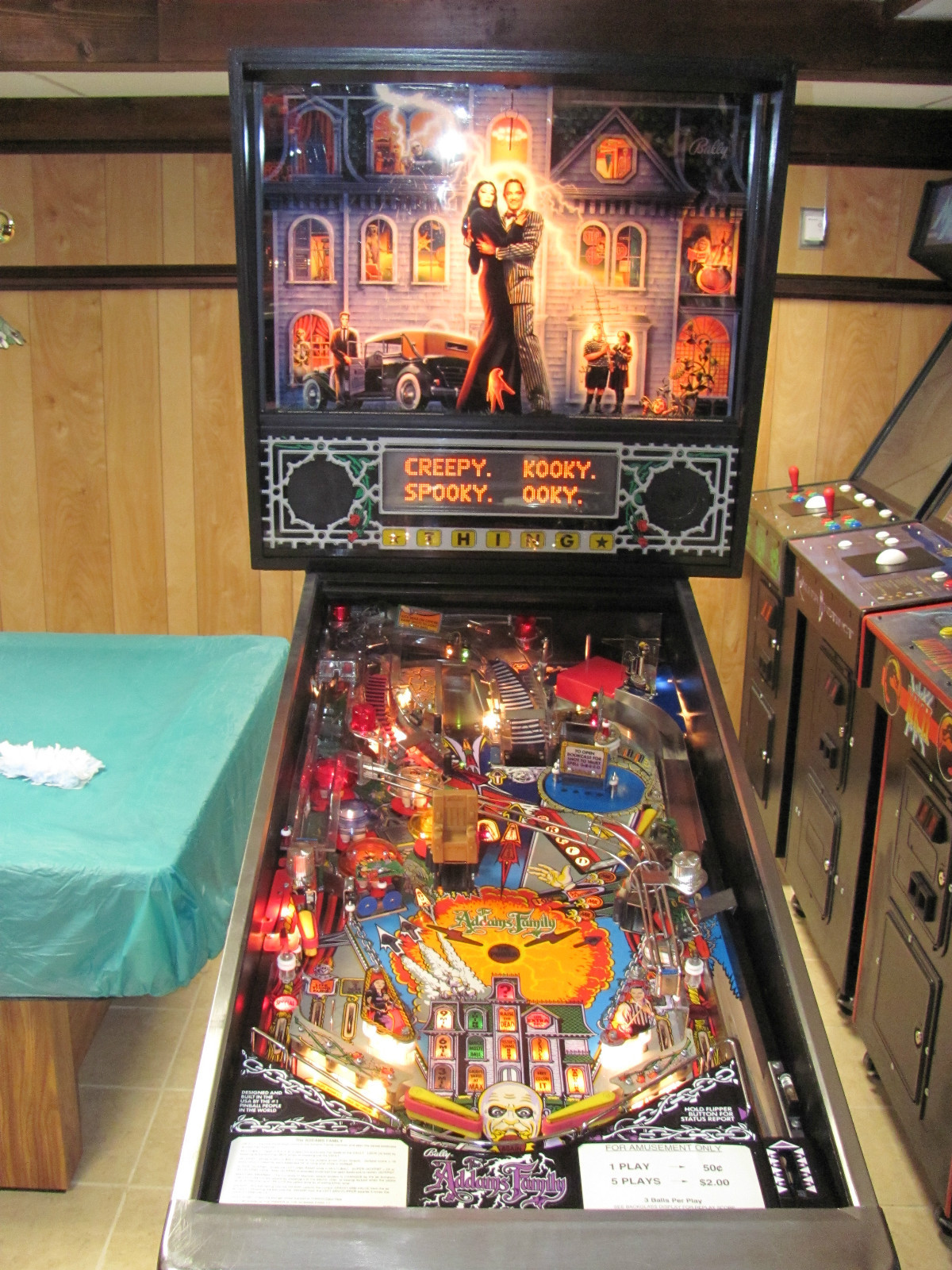 addams family pinball machines for sale