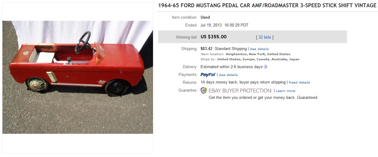 Ford mustang pedal car parts #3