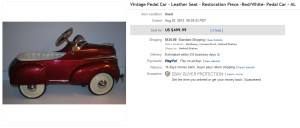 Leather Seat Pedal Car