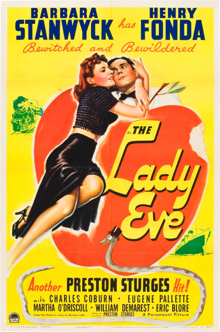 1941 The Lady Eve Poster $17,925